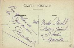 VINTAGE POSTCARD Montlucon New Theater