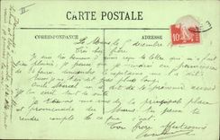 VINTAGE POSTCARD Mans the cathedral and the Theater