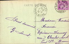 VINTAGE POSTCARD Meaux Thiers Quay