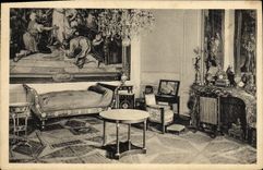 VINTAGE POSTCARD Castle De Fontainebleau the Room Of the Pope