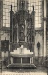 VINTAGE POSTCARD Interior Larchant of the church the vault of the virgin