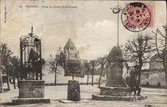 VINTAGE POSTCARD Provins Places of Chatel Ville High