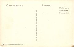 POSTAL MODERNA castillo de Eze Barlow