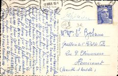 POSTAL MODERNA aldea de Eze el castillo de príncipe de Suede