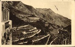 VINTAGE POSTCARD Sospel Road laces of Castillon
