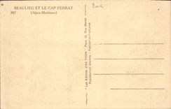 CPA Beaulieu et le Cap Ferrat