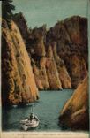 VINTAGE POSTCARD Blackcurrant Creek Bay of Oule Boat Boat