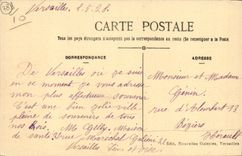 VINTAGE POSTCARD Versailles the Wing Louis XV and the Vault