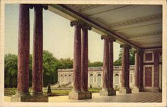 VINTAGE POSTCARD Versailles large Trianion the peristyle