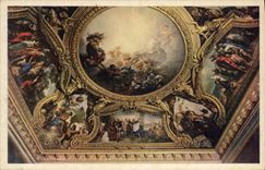 VINTAGE POSTCARD Versailles Castle Ceiling of the Throne room