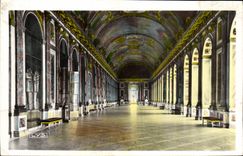 VINTAGE POSTCARD Versailles the Palate the Gallery of the Ices