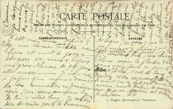 VINTAGE POSTCARD Versailles the Grid of Honor