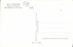 VINTAGE POSTCARD Versailles Entered of the Castle