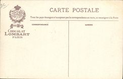 VINTAGE POSTCARD Dog Dogs Chocolate Lombard national Song Belgian Lion TOP