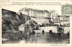 Opinión de la prisión de Thouars de la POSTAL de la VENDIMIA del castillo de los duques de la casa de Tremoille de la corrección