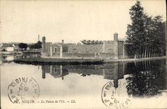 Prisión de Melun de la POSTAL de la VENDIMIA el punto de la isla
