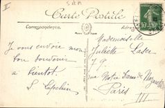 Prisión de Melun de la POSTAL de la VENDIMIA el punto de la isla