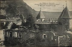Castillo de la prisión de la POSTAL de la VENDIMIA de la prisión vieja de Miolans del estado de la casa de la col rizada