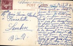 VINTAGE POSTCARD Illustrator Child Ass Right Mule