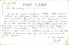 VINTAGE POSTCARD Illustrateur Children the love surmounts the Militaria obstacles