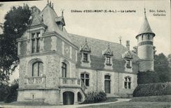Castillo de la POSTAL de la VENDIMIA de la lechería de Esclimont