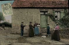 CPA Folklore Lait Chacun songe a sa mere en buvant du bon lait 