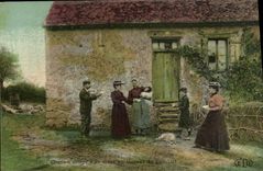 CPA Folklore Lait Chacun songe a sa mere buvant du bon lait 