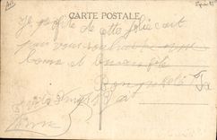 VINTAGE POSTCARD Winter sports Ski Savoy Attention with the turn Toboggan