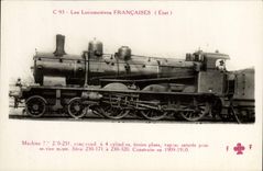 VINTAGE POSTCARD train Engine Machine 290 25