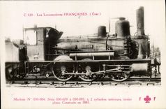 VINTAGE POSTCARD train Engine Machine 030.084