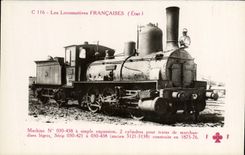 VINTAGE POSTCARD train Engine Machine 030.438