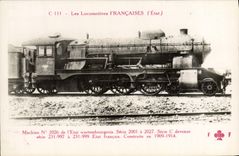 VINTAGE POSTCARD train Engine Machine 2026 of the state Wurtembourgeois Wurtemberg