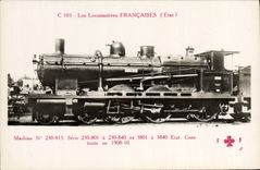 VINTAGE POSTCARD train Engine Machine 230.813