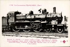 VINTAGE POSTCARD train Engine Machine 230.557