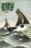 CPA Bateau Voilier peche