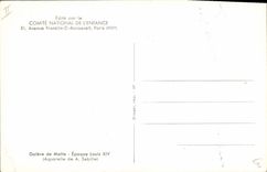 VINTAGE POSTCARD Sailing Bateau Galere of Malta Time louis XIV Wooden bowl Malted