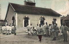 CPA Militaria Caserne la soupe 