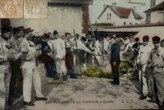 CPA Militaria Caserne Corvee
