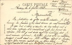 La POSTAL Militaria de la VENDIMIA acuartela los cuarteles de Verdún de Anthouard
