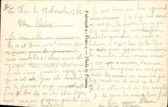 La POSTAL Militaria de la VENDIMIA acuartela el regimiento 301eme de la artillería Fere AR