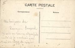 La POSTAL Militaria de la VENDIMIA acuartela los cuarteles de Avignon del 38eme del ataque frontal del principal de la infantería