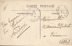 Los cuarteles de Militaria Roanne de la POSTAL de la VENDIMIA entraron de los cuarteles de Combes