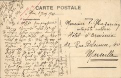 La POSTAL Militaria Vendome de la VENDIMIA acuartela la opinión y el districto de la caballería