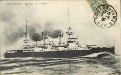 CPA Bateau de guerre le Iena 