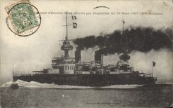 CPA Bateau de guerre Le Iena detruit par l'explosion du 12 mars 1907