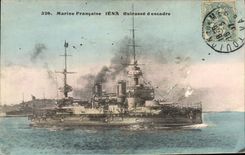 CPA Bateau de guerre Iena Cuirasse d'escadre