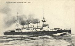 CPA Bateau de guerre Iena Cuirasse d'escadre