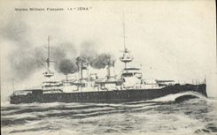 CPA Bateau de guerre Iena Cuirasse d'escadre
