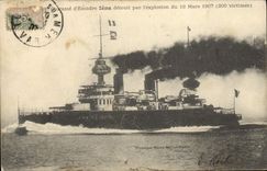 CPA Bateau de guerre Iena Cuirasse d'escadre