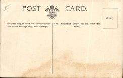 VINTAGE POSTCARD Royal Warship HMS Sovereign Ward room